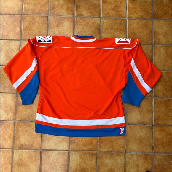 BAIF Black Angels In Flight Orange Hockey Jersey Size 1 Large XL - Picture 7 of 8